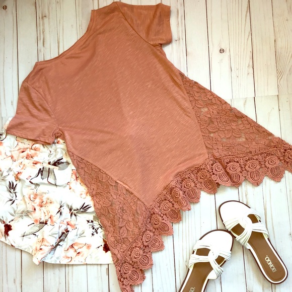 hint of mint Lace Tee - Picture 5 of 5